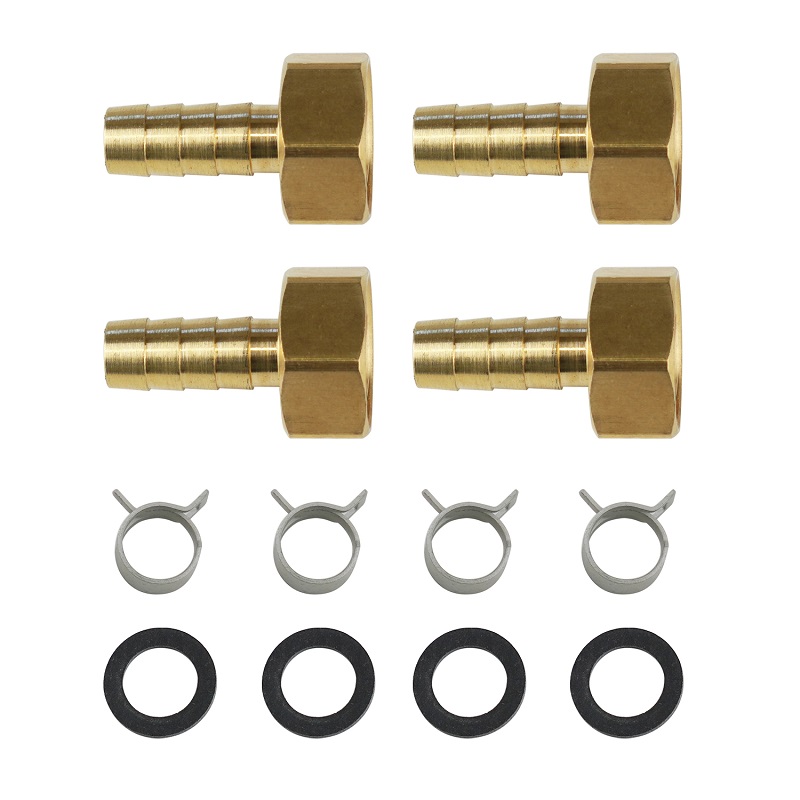 BRH4-10 10Aペア樹脂管用部品セット(高耐熱)（BRH4-10 10A 双头树脂管连接件套装（高耐热型）