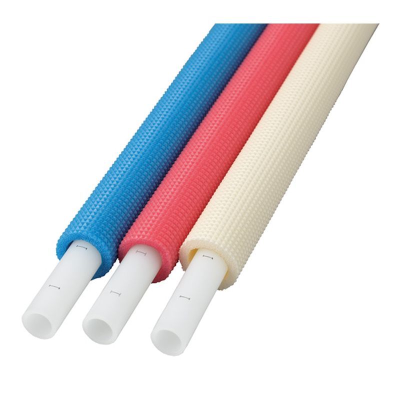 PEX 被覆カポリパイプW (直管)給水用 ブルー (3mm被覆付)（PEX 发泡保温管 W（直管） 冷水专用 蓝色（3mm保温层）