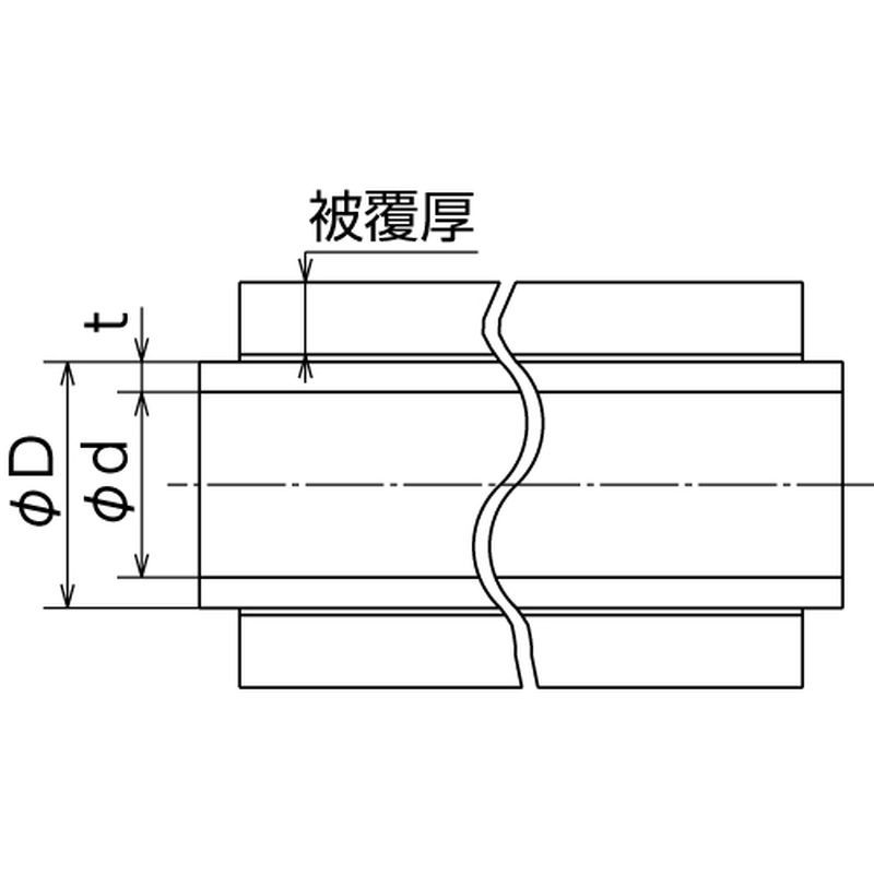 PEX 被覆カポリパイプW (直管) 耐候性仕様 (5mm被覆付)（PEX 发泡保温管 W（直管） 耐候性规格（5mm保温层） - 画像2