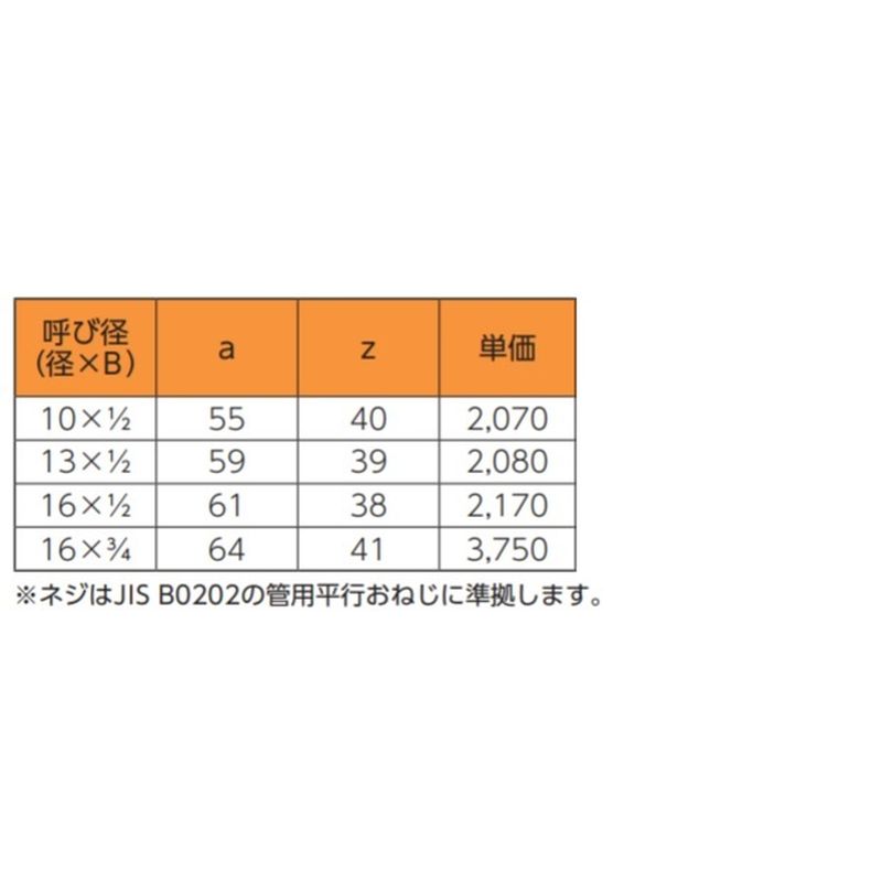 J-MAJ J･オスアダプタ付ソケットJ型(固定品) JPジョイント - 画像3