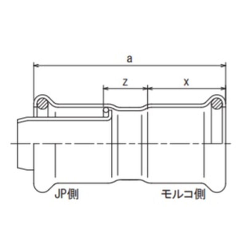 J-SH J･モルコ変換ソケット(固定品) JPジョイント - 画像2