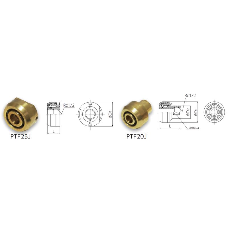 PTF□J 砲金製テストアダプター プッシュマスター - 画像3
