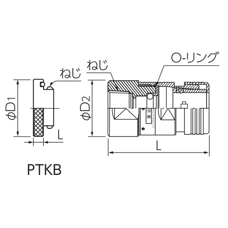 PTF□JSET 砲金製テストアダプター プッシュマスター パック梱包品 - 画像2