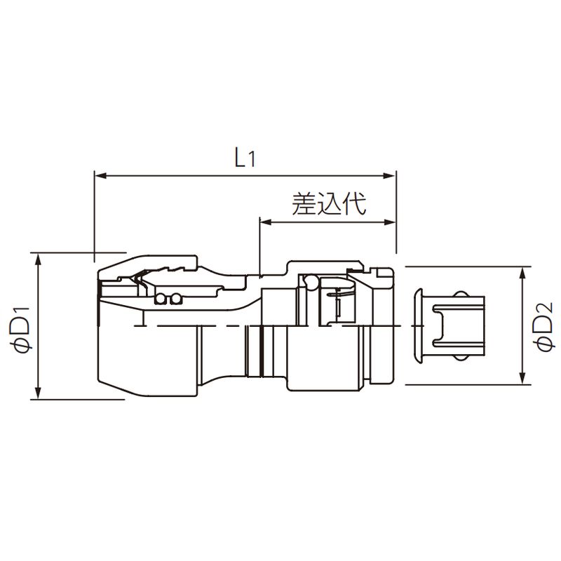 NCH□JX□A 銅管変換継手 らく楽アダプター プッシュマスター - 画像2