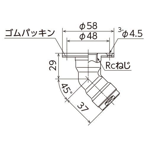 WL13 床立上げアダプター (黄銅) ダブルロックジョイント - 画像2
