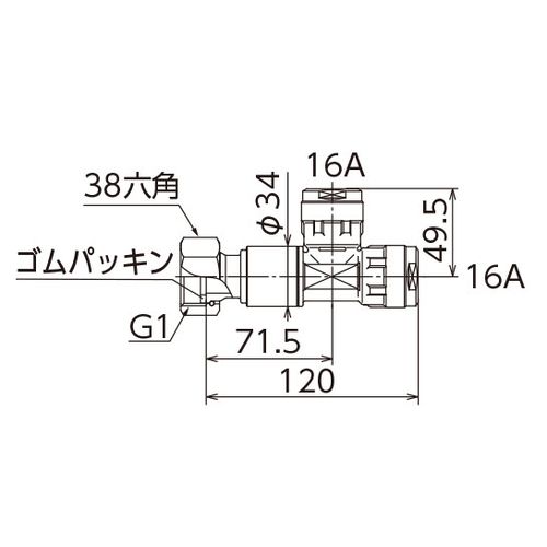 WMRH6 回転式MBヘッダー ナット付アダプター ダブルロックジョイント - 画像2