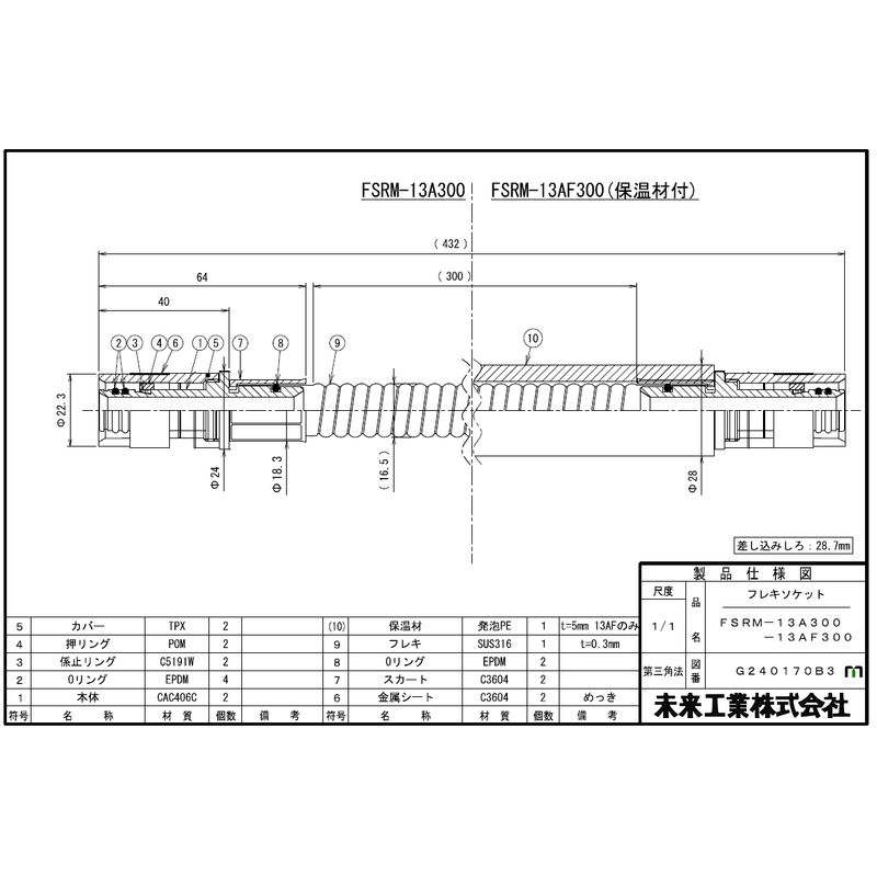 FSRM フレキソケット - 画像2