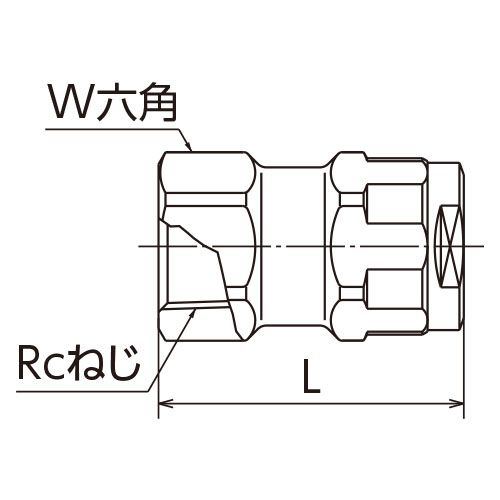 オンダ製作所 WJ2-1313-S テーパめねじ 黄銅 樹脂管13A ダブルロックジョイント - 画像2