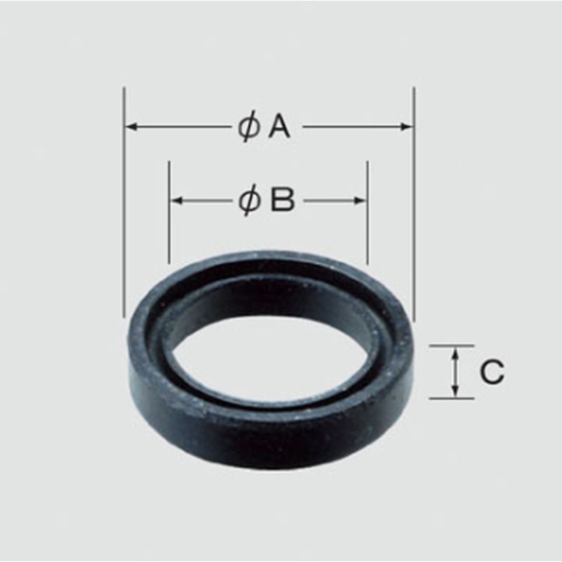 LIXIL 50-08(1P) 1/2自在水栓用パイプ部Uパッキン