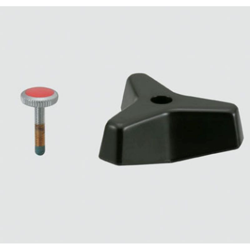 LIXIL A-071-2 Aハンドル(赤ビス付･湯用)(樹脂製黒)