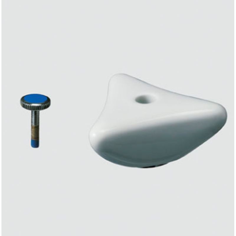 LIXIL A-072-1 Dハンドル(青ビス付･水用)(陶器製白)