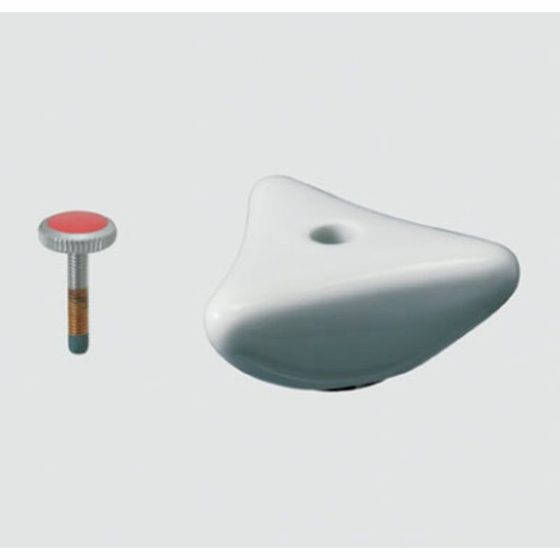 LIXIL A-072-2 Dハンドル(赤ビス付･湯用)(陶器製白)