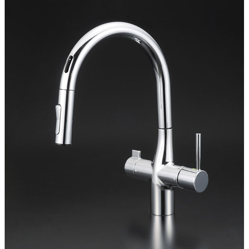KM6091SCEC 浄水器付シングルレバー式シャワー付混合栓(センサー付)