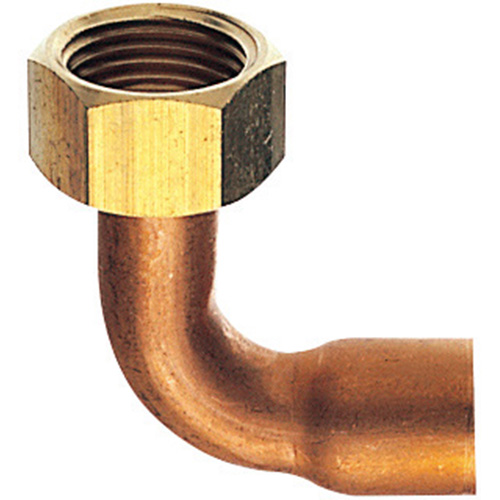 SANEI T56-2-13X15.88 ナット付銅管エルボ パッキン付