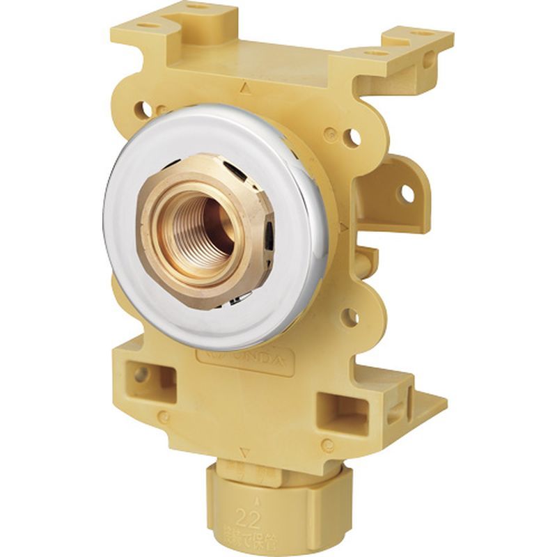 WGX1 カポリ水栓ボックス Rp1/2ねじ 壁板厚12~15mm用･18~22mm用･24~27mm用