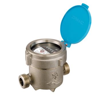 アズビル金門 NKDA エコメーター(乾式デジタル表示)水道メーター【ガス管用金具付】