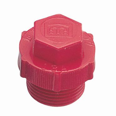 ミヤコ MB100K 量水器用閉栓プラグ 金門ネジ(赤色)