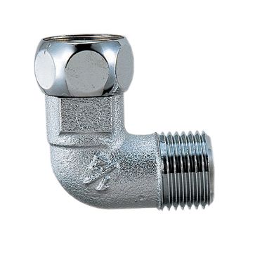 カクダイ 6461 ナット付フレキ用エルボ