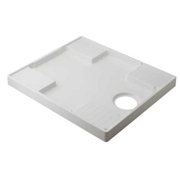 カクダイ 426-414-W 洗濯機用防水パン ビス・キャップ付 ホワイト