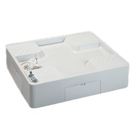 USBS-7464SNW BESTRAY 洗濯機防水パン 給水栓付64床上点検タイプ スノーホワイト