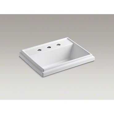 KOHLER K-2991-8-0 トレシャム ドロップイン 3HW 洗面シンク