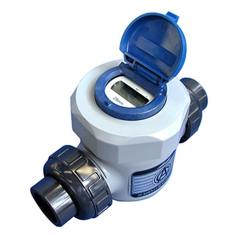 愛知時計電機 ECX 電子式オールプラスチックメーターパルス付100L/Pケーブル1.5M脱脂無