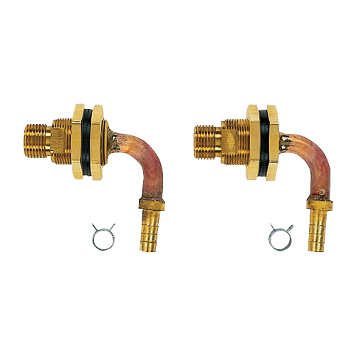 カクダイ 416-453 ユニットバス貫通金具(ペア耐熱管用) 10A