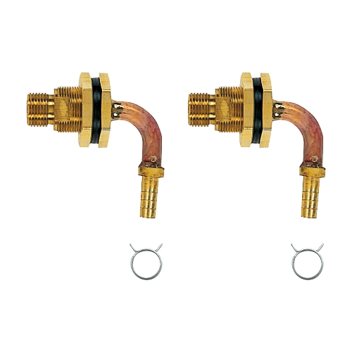カクダイ 416-458 ユニットバス貫通金具(ペアホース用) 10A