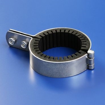 HSB-B10蝶番式防振立バンド 10tゴム ステンレス