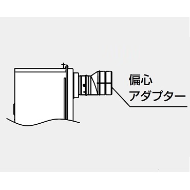パーパス HA-8010H GX-SD2000AT用排気偏心アダプター