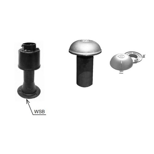 WSB4 差込式 後付(スラブ設置型)タイプ 露出掃兼型ベントキャップ(VCO)付き防水継手