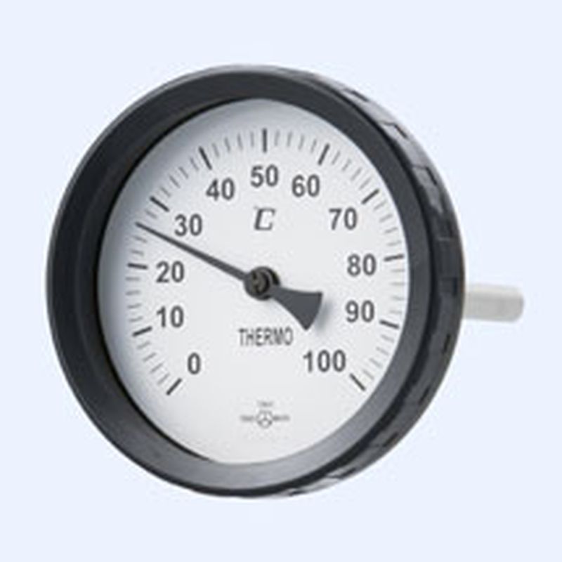 山本計器 50℃ バイメタル温度計 T型 保護管付