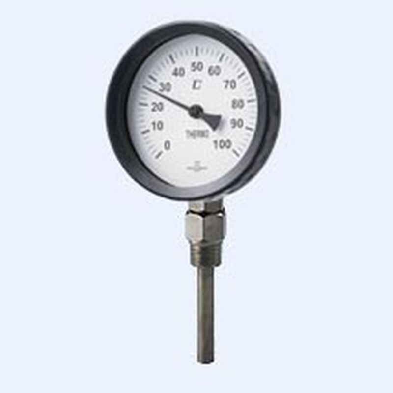 山本計器 50℃ バイメタル温度計 S型 保護管付