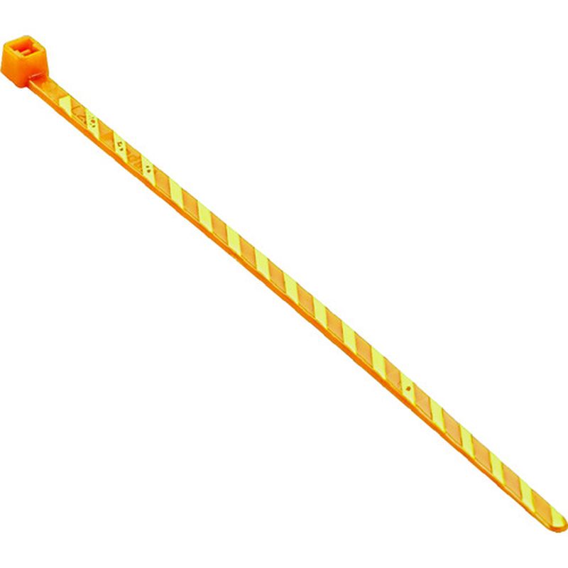 パンドウィット PLT1M-L3-4 ストライプナイロン結束バンド オレンジ/黄 50本入