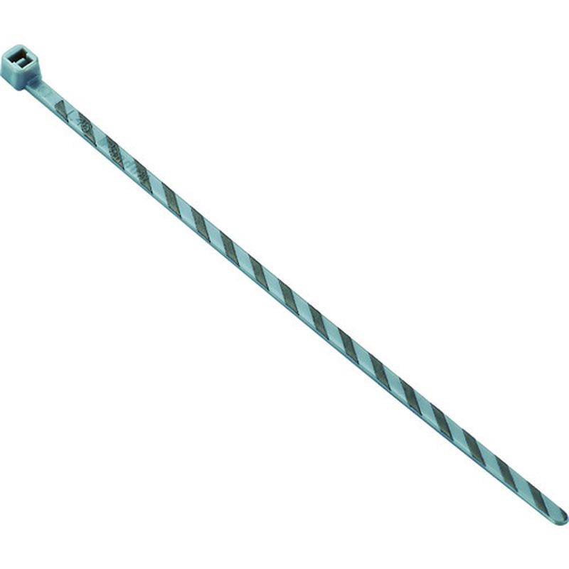 パンドウィット PLT1M-L8-0 ストライプナイロン結束バンド グレー/黒 50本入