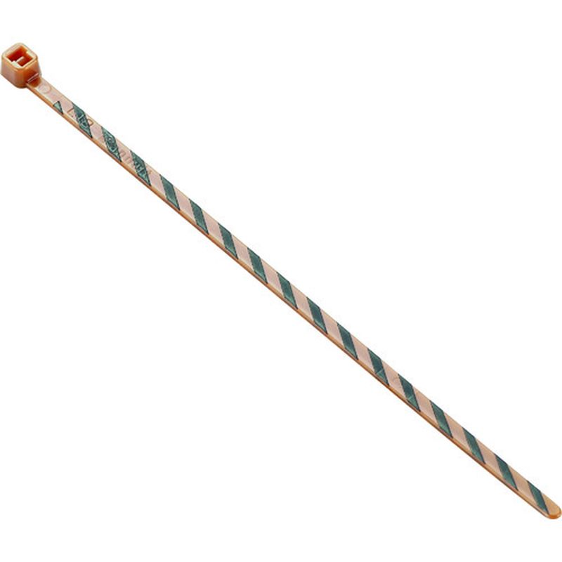 パンドウィット PLT1M-L1-0 ストライプナイロン結束バンド 茶/黒 50本入（Panduit PLT1M-L1-0 条纹尼龙扎带 棕色/黑色 50条装）