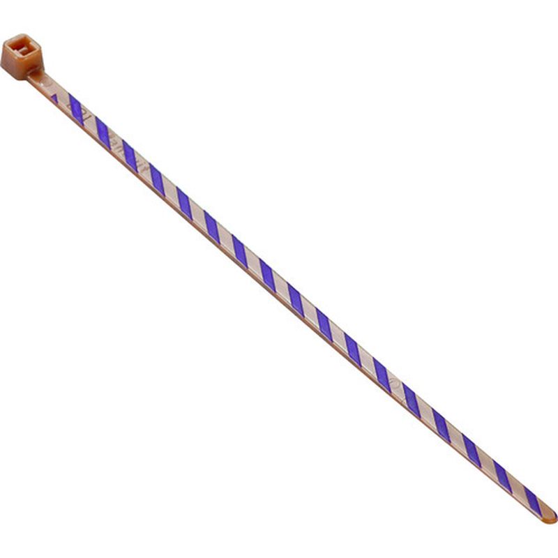 パンドウィット PLT1M-L1-7 ストライプナイロン結束バンド 茶/紫 50本入