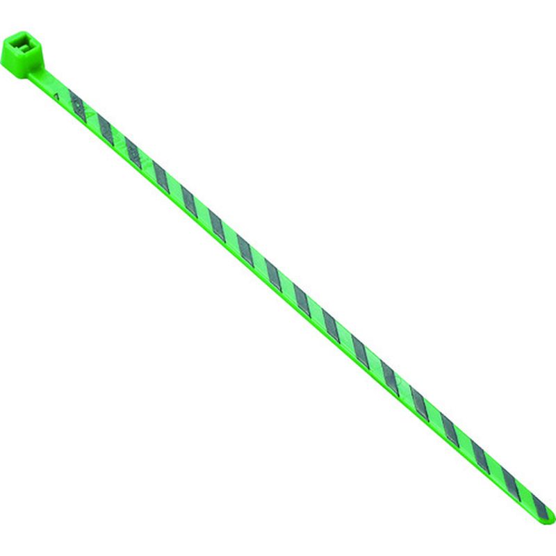 パンドウィット PLT1M-L5-0 ストライプナイロン結束バンド 緑/黒 50本入