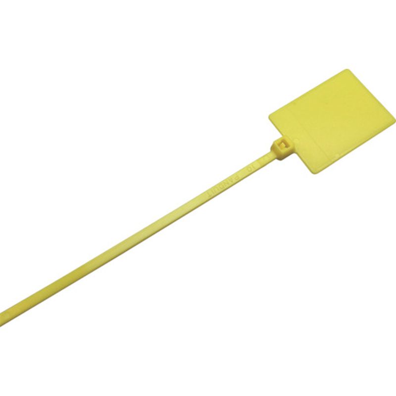 パンドウィット PLF1MA-M4Y 旗型タイプナイロン結束バンド 黄 1000本入