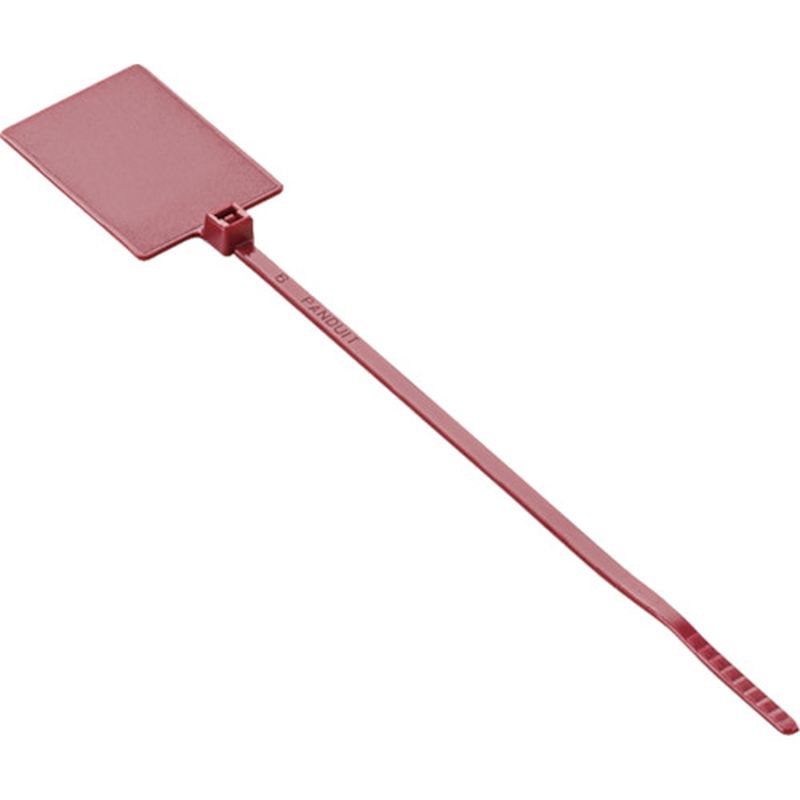 パンドウィット PLF1MA-M2 旗型タイプナイロン結束バンド 赤 1000本入