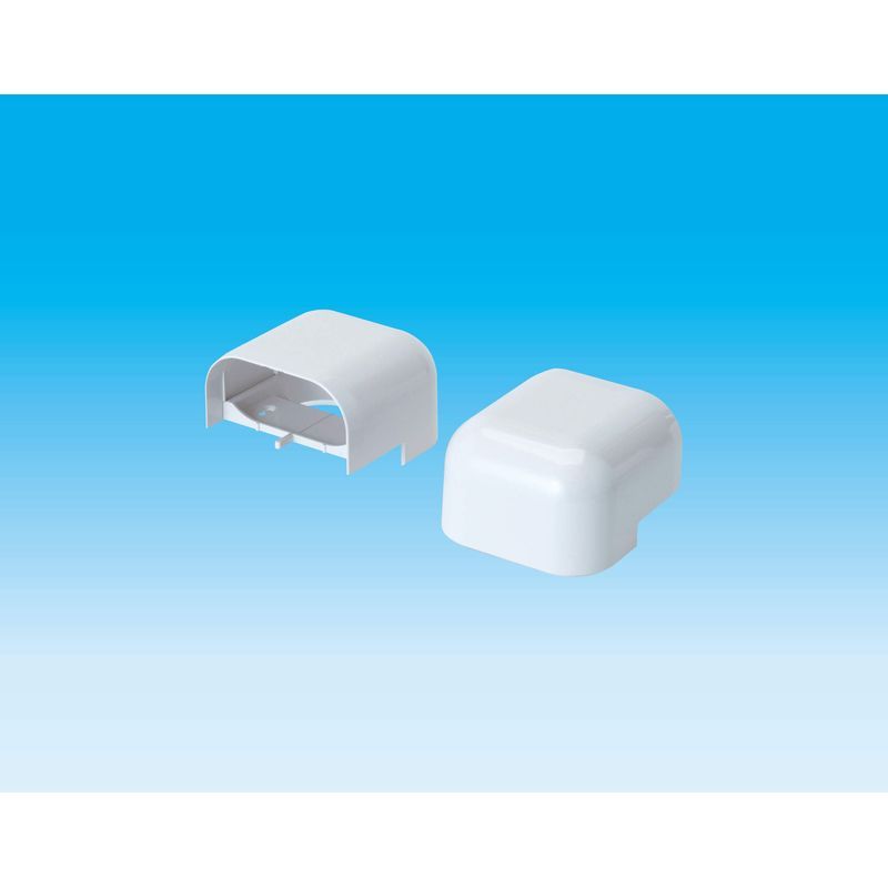 因幡電機産業 TJCOM-20 JDリフォームダクトツインタイプ 立面アウトコーナー90°ミニ