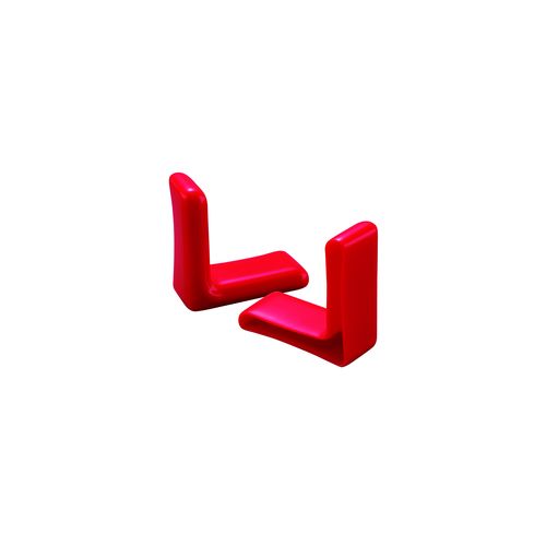 HLREL□X□-B 保護キャップ Lアングル(R付)用 赤