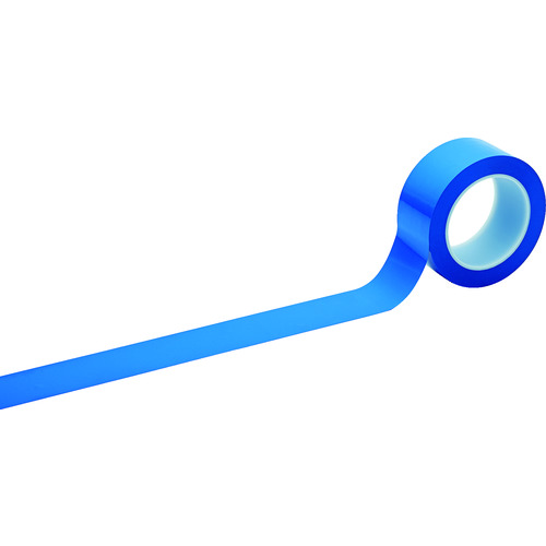 259045 クリーンルーム用ラインテープ 青 50mm幅x33m PET+PVC