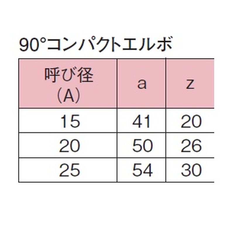 CUプレスー90CE 90°コンパクトエルボ CUプレス - 画像2