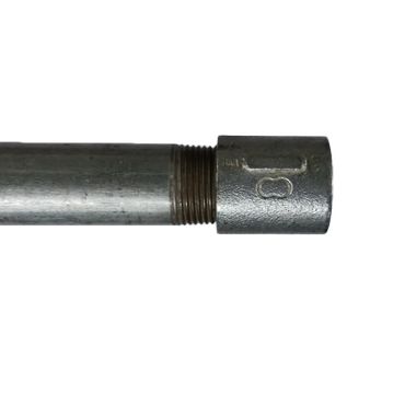 日本製鉄 WWネジ付SGPパイプ 4000L（日本制铁 白螺纹镀锌普通配管用碳钢钢管 (WW带螺纹SGP管) 4000毫米）
