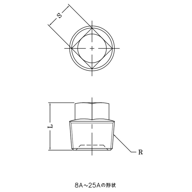 白 S25C 高圧 四角プラグ - 画像2
