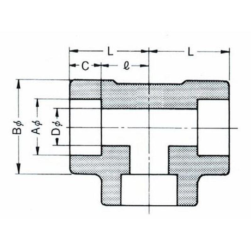 フジトク SW T 高圧 さし込み継手 異径チーズ S/80