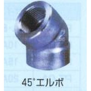 フジトク 防災･消火用継手 白 ねじ込み 45°エルボ（富士德 消防灭火专用管件 白色 螺纹连接 45°弯头）
