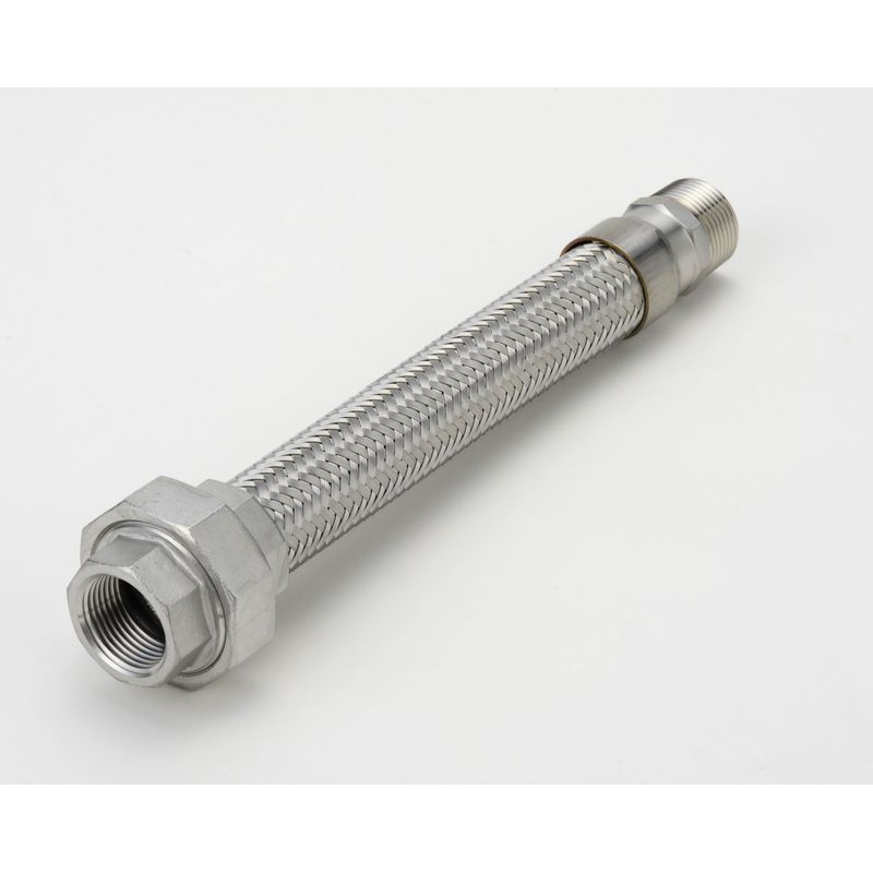 南国フレキ工業 NK-1900 メタルフレキ ユニオン＆ニップル式 ALLSUS304(PTFE/STD)
