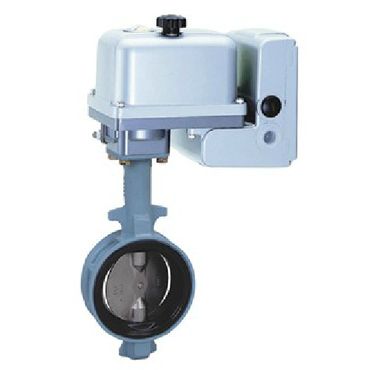10L5-MXCN-U 電動 比例制御型 10K 球状黒鉛鋳鉄ウェハー形ゴムシートバタフライバルブ